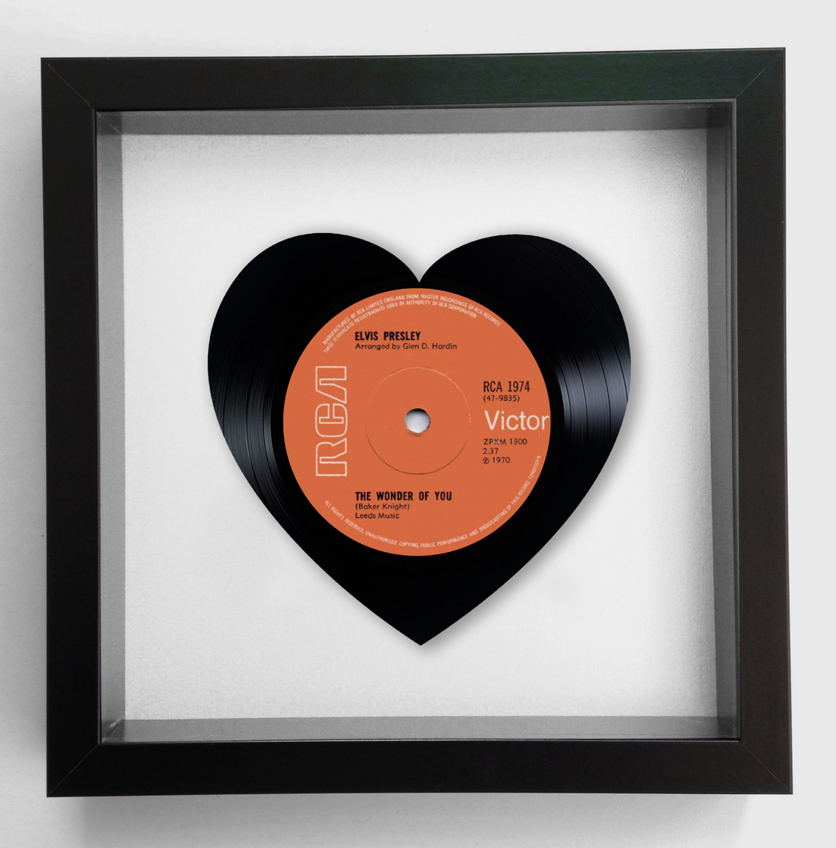 Elvis Presley - Can't Help Falling in Love - Heart Shaped Vinyl