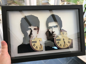 Oasis, Noel and Liam Gallagher - Be Here Now Original Vinyl Record Art 1997