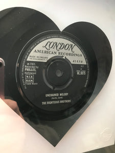 The Righteous Brothers - Unchained Melody - Heart - Vinyl Record Art 1965