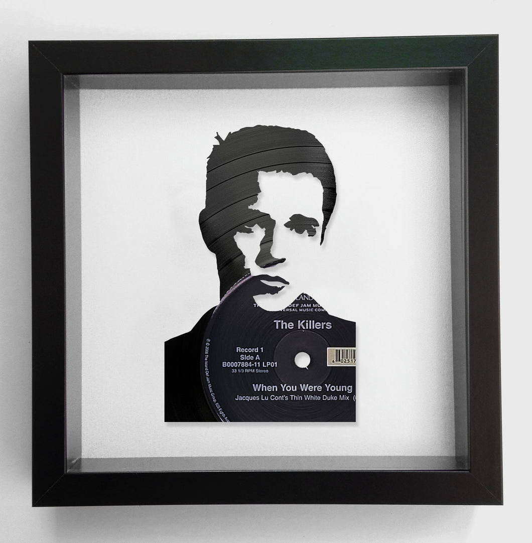 Brandon Flowers from The Killers - When You Were Young - Original Vinyl Record Art 2006