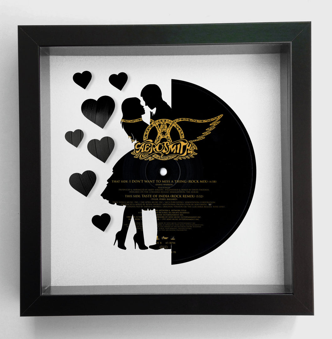 Aerosmith - I Don't Want to Miss a Thing - Original Vinyl Record Art 1998