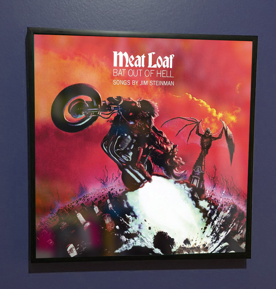 Meat Loaf - Bat Out Of Hell- Framed Album Artwork Sleeve 1977