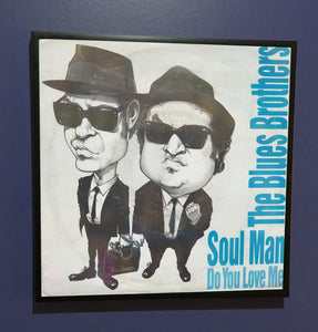 The Blues Brothers - Soul Man - Framed Original Album Artwork Sleeve 1980