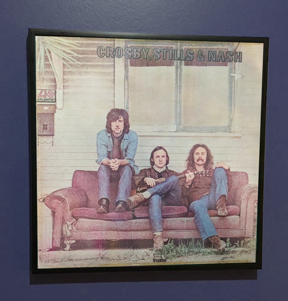 Crosby, Stills & Nash - Framed Original LP Artwork Sleeve 1969