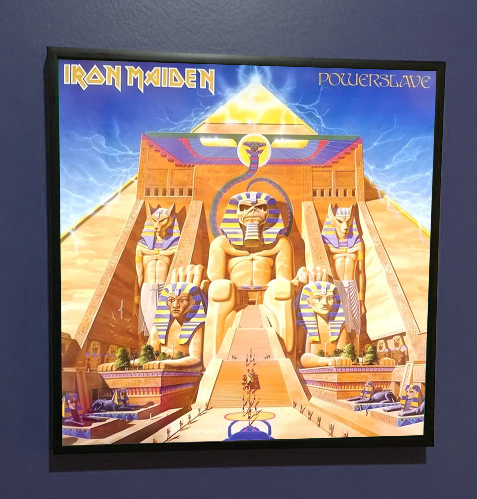 Iron Maiden - Powerslave - Framed Original LP Artwork Sleeve 1984 ...