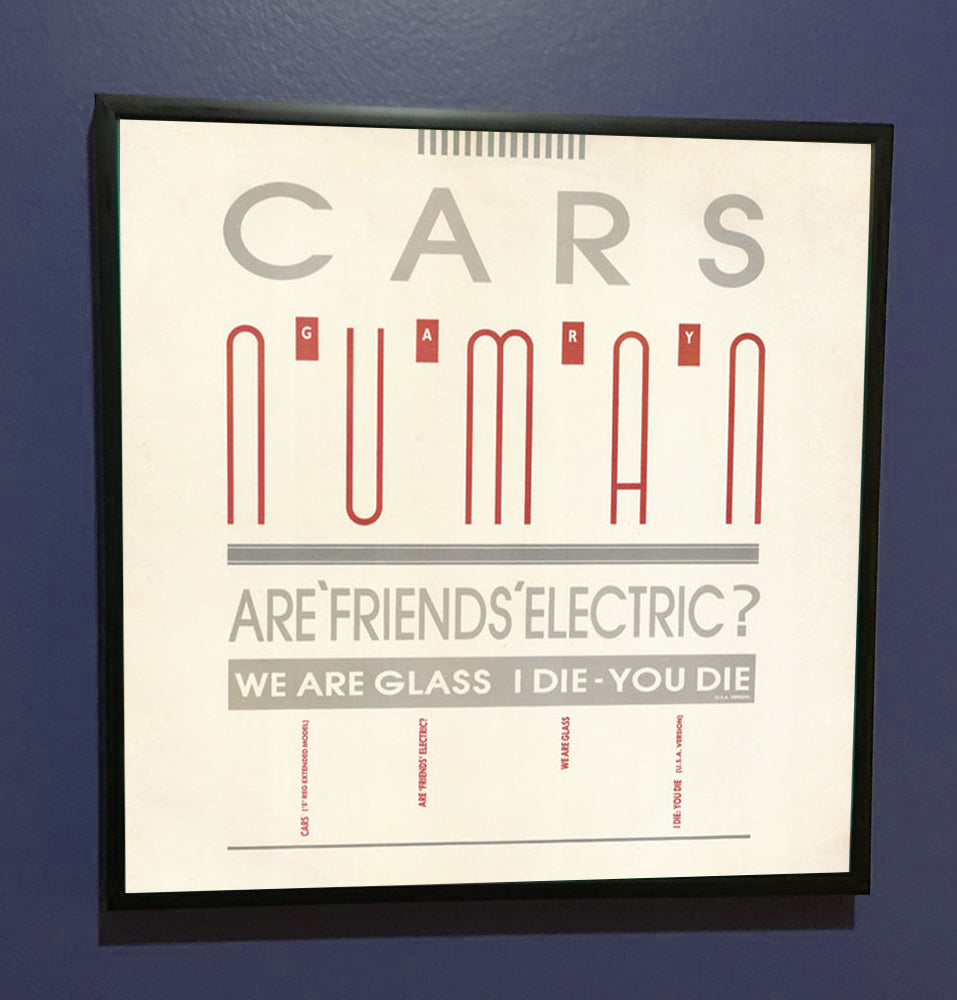 Gary Numan - Cars - Framed Original 12