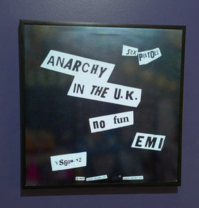 The Sex Pistols - Anarchy in the UK - Framed 12" Single Artwork Sleeve