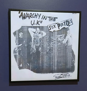 Sex Pistols - Anarchy in the UK - French Framed Original 12" Single Artwork Sleeve 1977