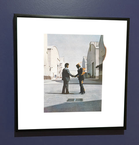 Pink Floyd - Wish You Were Here - Framed Original LP Artwork Sleeve 1975