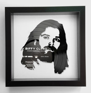 Simon Neil from Biffy Clyro - Black Chandelier - Original Framed Vinyl Record Art 2023