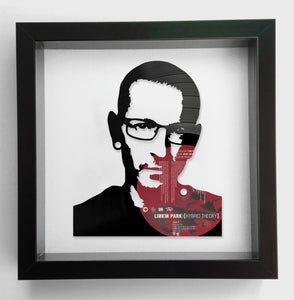 Chester Bennington of Linkin Park - Hybrid Theory Vinyl Record Art 2000
