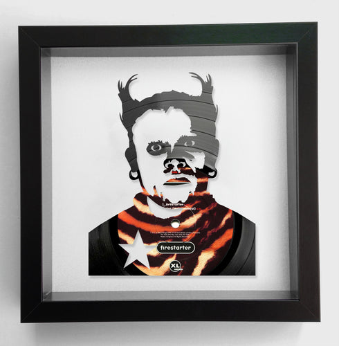 Keith Flint of The Prodigy - Firestarter Framed Original Vinyl Record Art 1996