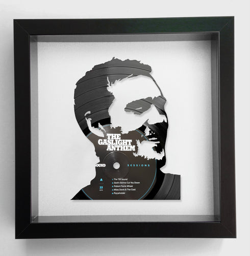 Brian Fallon from The Gaslight Anthem Original Framed Vinyl Record Art 2018