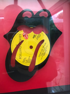 The Rolling Stones 'It's Only Rock and Roll' Lips Vinyl Record Art 1974