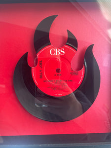 Billy Joel 'We Didn't Start The Fire' Flame Shaped Vinyl Record Art 1989
