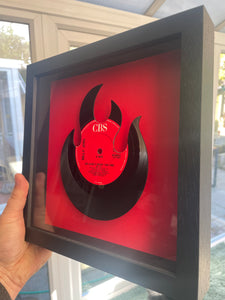Billy Joel 'We Didn't Start The Fire' Flame Shaped Vinyl Record Art 1989