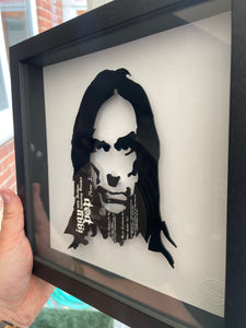 Iggy Pop - Real Wild Child (Wild One) - Silhouette Vinyl Record Art 1986