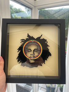 Bob Marley & the Wailers 'Buffalo Soldier' Vinyl Record Art 1983