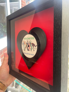 Madness - It Must Be Love - Heart Shaped Vinyl Record Art 1981