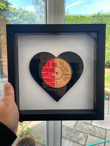 Queen 'You're My Best Friend' Heart Shaped Vinyl Record Art 1976
