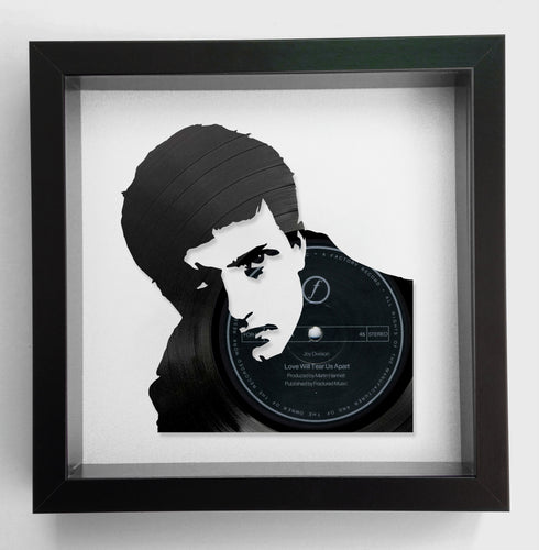 Ian Curtis of Joy Division - Love Will Tear Us Apart - Original Vinyl Record Art 1982