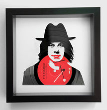 Load image into Gallery viewer, Jack White of The White Stripes - Blue Orchid Original Vinyl Record Art 2005