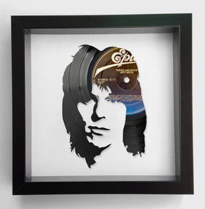 Jeff Beck - Wired - Framed Original Vinyl Record Art 1976