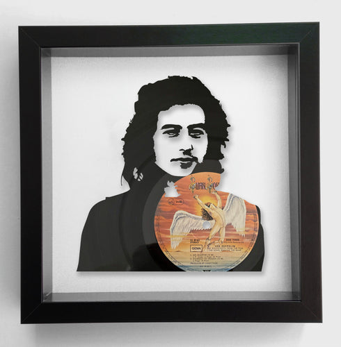 Jimmy Page from Led Zeppelin - The Song Remains the Same - Original Vinyl Record Art 1978