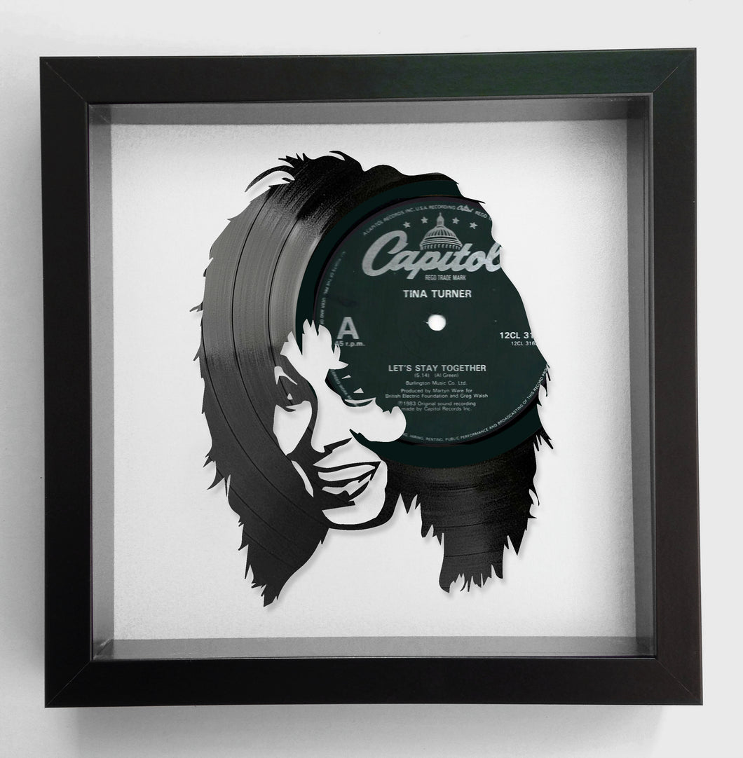 Tina Turner - Let's Stay Together - Original Framed Vinyl Record Art 1984