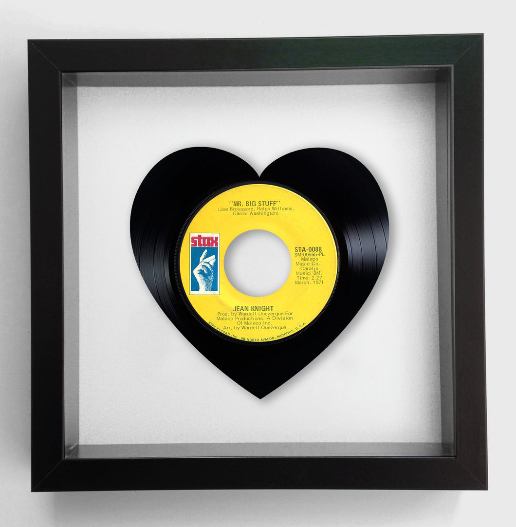 Jean Knight - Mr Big Stuff - Heart - Vinyl Record Art 1971