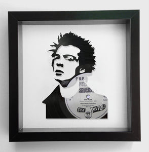 Sid Vicious from The Sex Pistols - Anarchy in the UK - Vinyl Record Art 1977