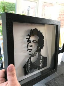 Sid Vicious from The Sex Pistols - Anarchy in the UK - Vinyl Record Art 1977