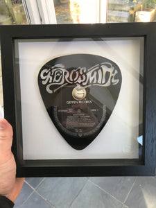 Aerosmith - Permanent Vacation - Plectrum Shape - Original Vinyl Record Art 1987