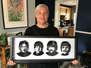 The Beatles Single Vinyl Art Collection - Single Frame - Limited Edition