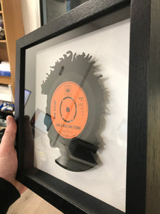 Bob Dylan 'Like a Rolling Stone' Silhouette Vinyl Record Art 1965