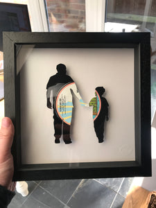Father and Son - Cat Stevens - Silhouette Vinyl Record Art 1970