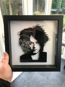 Robert Smith of The Cure - In Between Days - Vinyl Record Art 1985