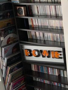 David Bowie Letters Vinyl Record Art - Set of 5 Bowie Singles