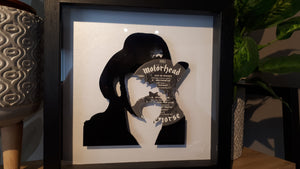 Lemmy from Motorhead - No Remorse - Vinyl Silhouette Record Art 1984