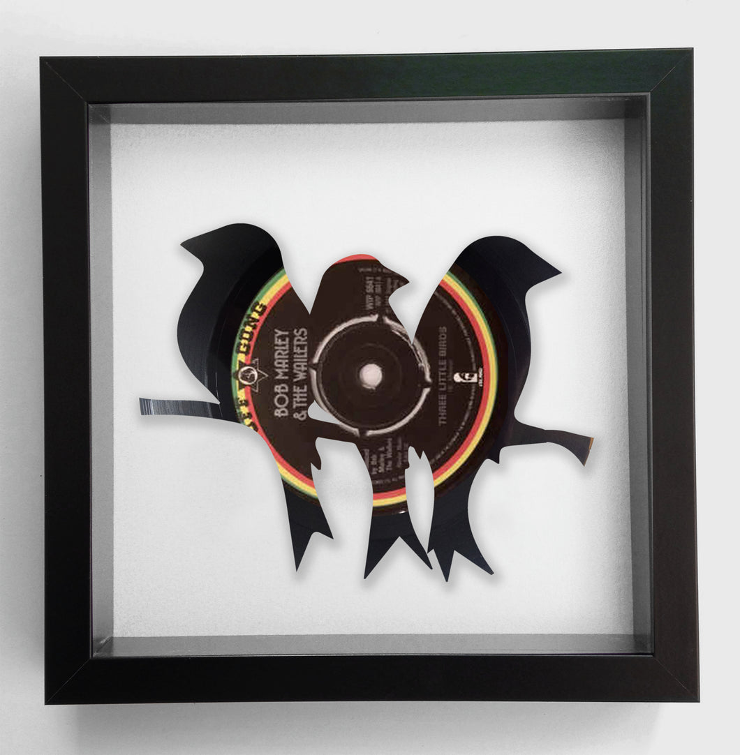Bob Marley and the Wailers - Three Little Birds - Vinyl Record Art 1980