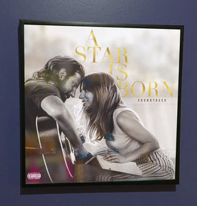 A Star Is Born - Lady Ga Ga & Bradley Cooper - Original Framed Album Artwork Sleeve 2018