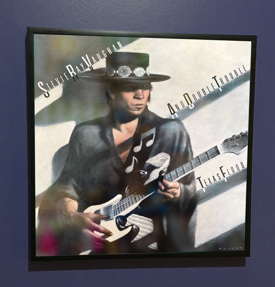 Stevie Ray Vaughan - Texas Flood - Original Framed Album Artwork Sleeve 1983