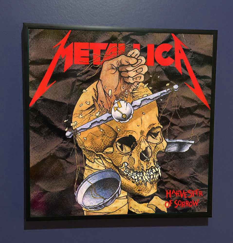 Metallica - Harvester of Sorrow - Framed Original Artwork Sleeve 1988