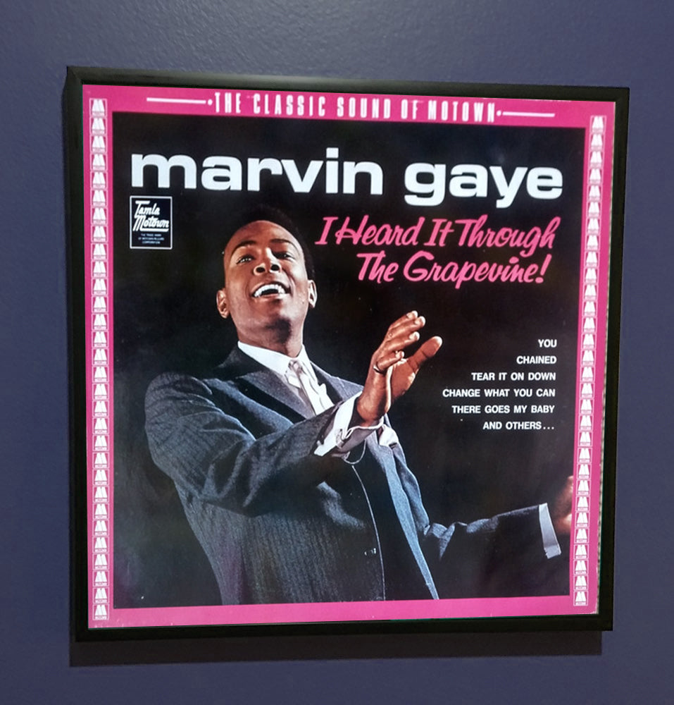 Marvin Gaye - Heard it Through the Grapevine - Framed Original Album Artwork Sleeve