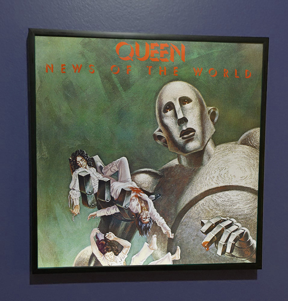 Queen - News of the World - Framed Original Album Artwork Sleeve 1977