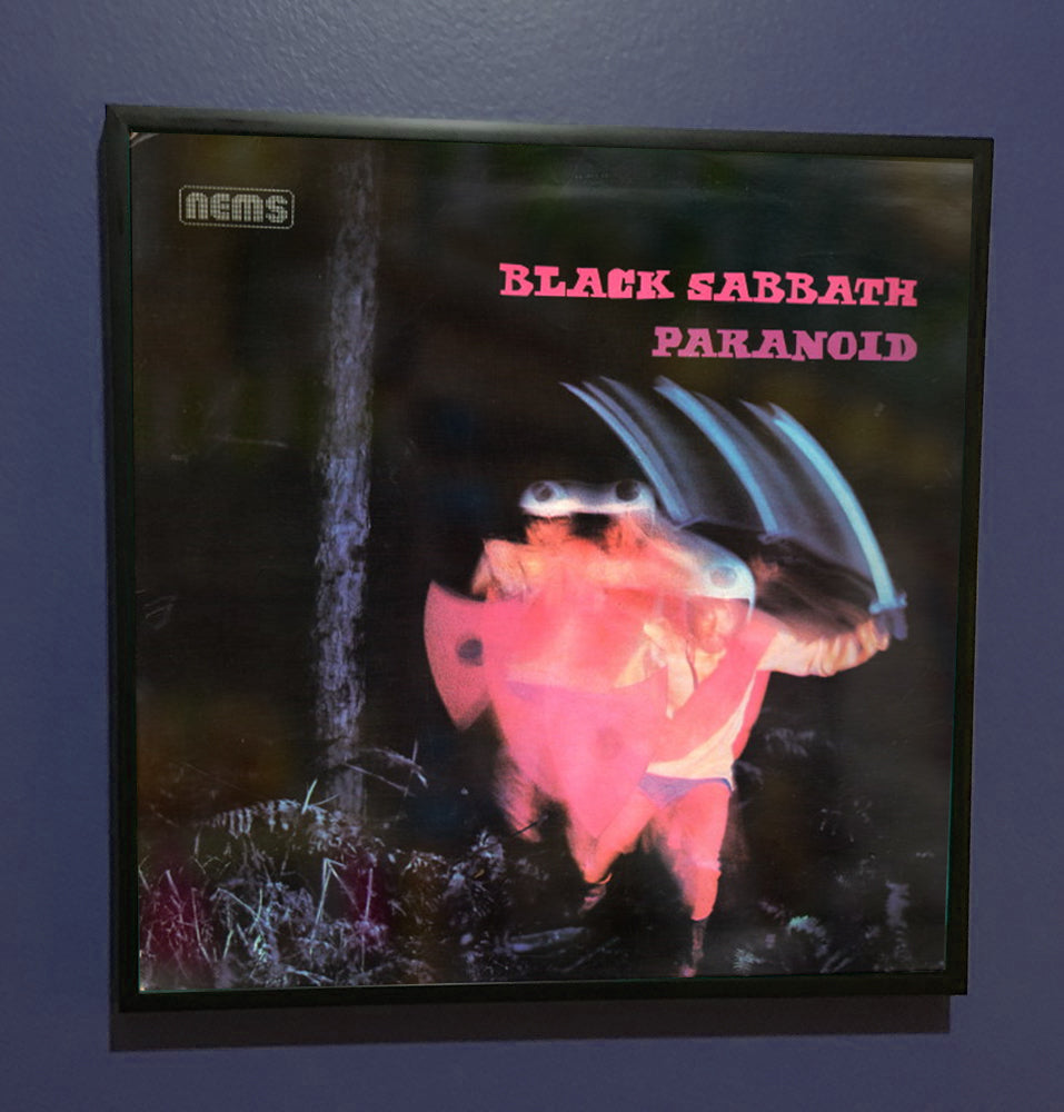 Black Sabbath - Paranoid - Framed Original Album Artwork Sleeve 1970