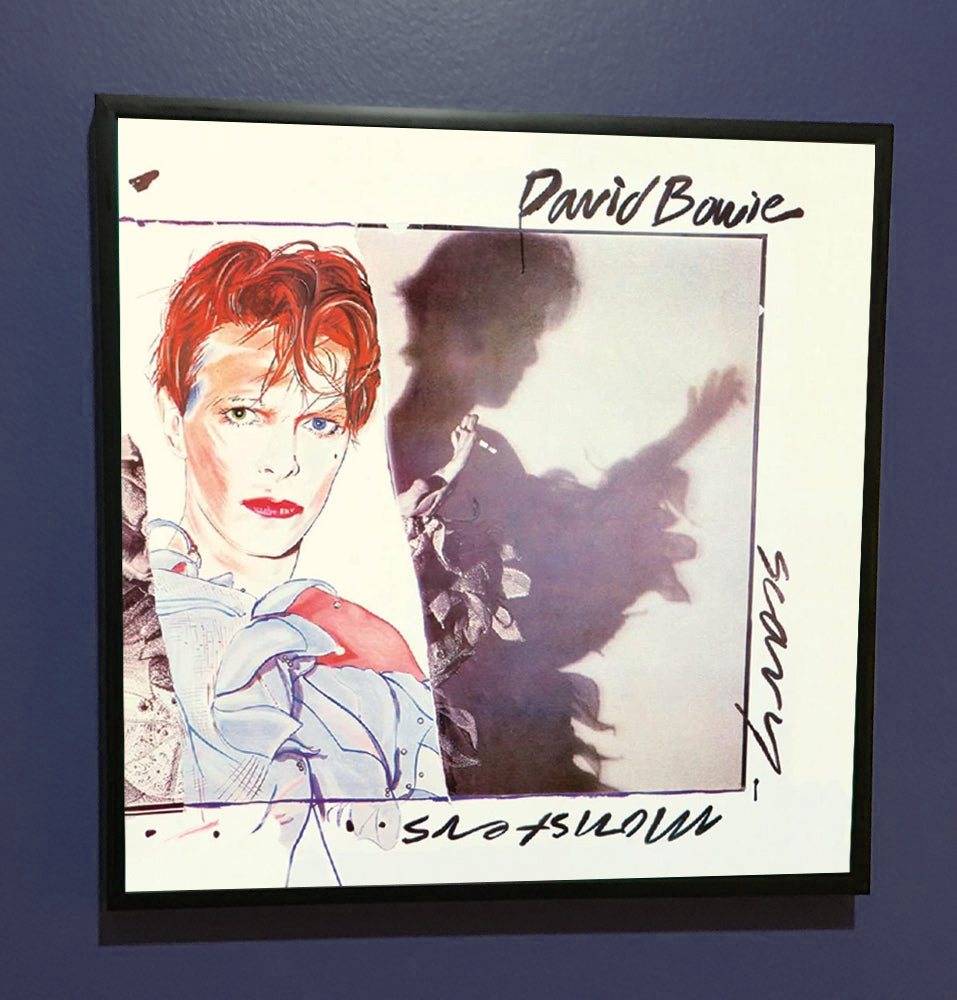 David Bowie - Scary Monsters - Framed Original Album Artwork Sleeve 1980