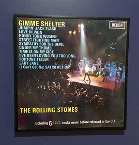 The Rolling Stones - Gimme Shelter - Framed Original Album Artwork Sleeve 1971