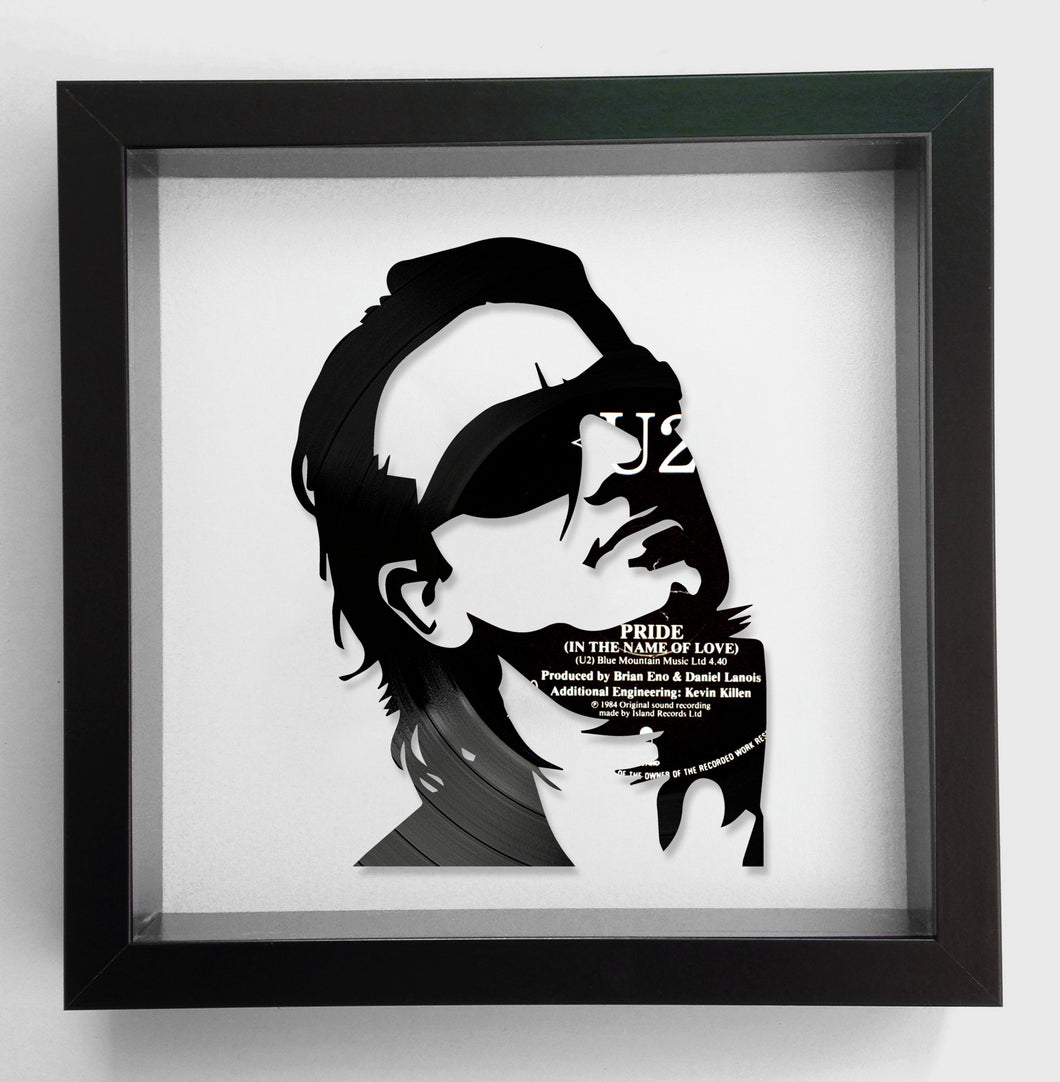 U2 - Pride (In the Name of Love) - Bono Vinyl Record Art 1984