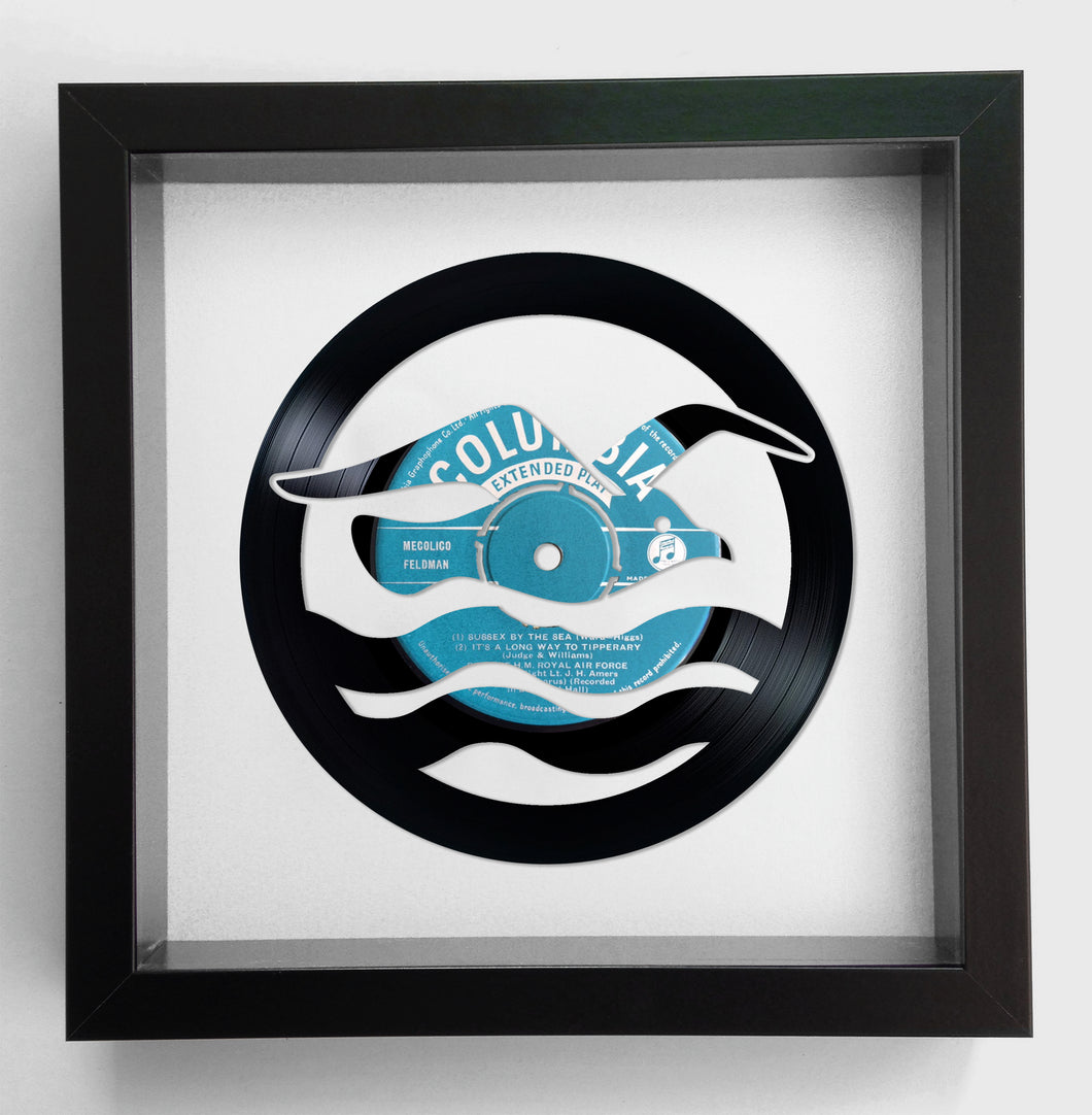 Brighton & Hove Albion Football Club - Sussex By The Sea - Original Vinyl Record Art